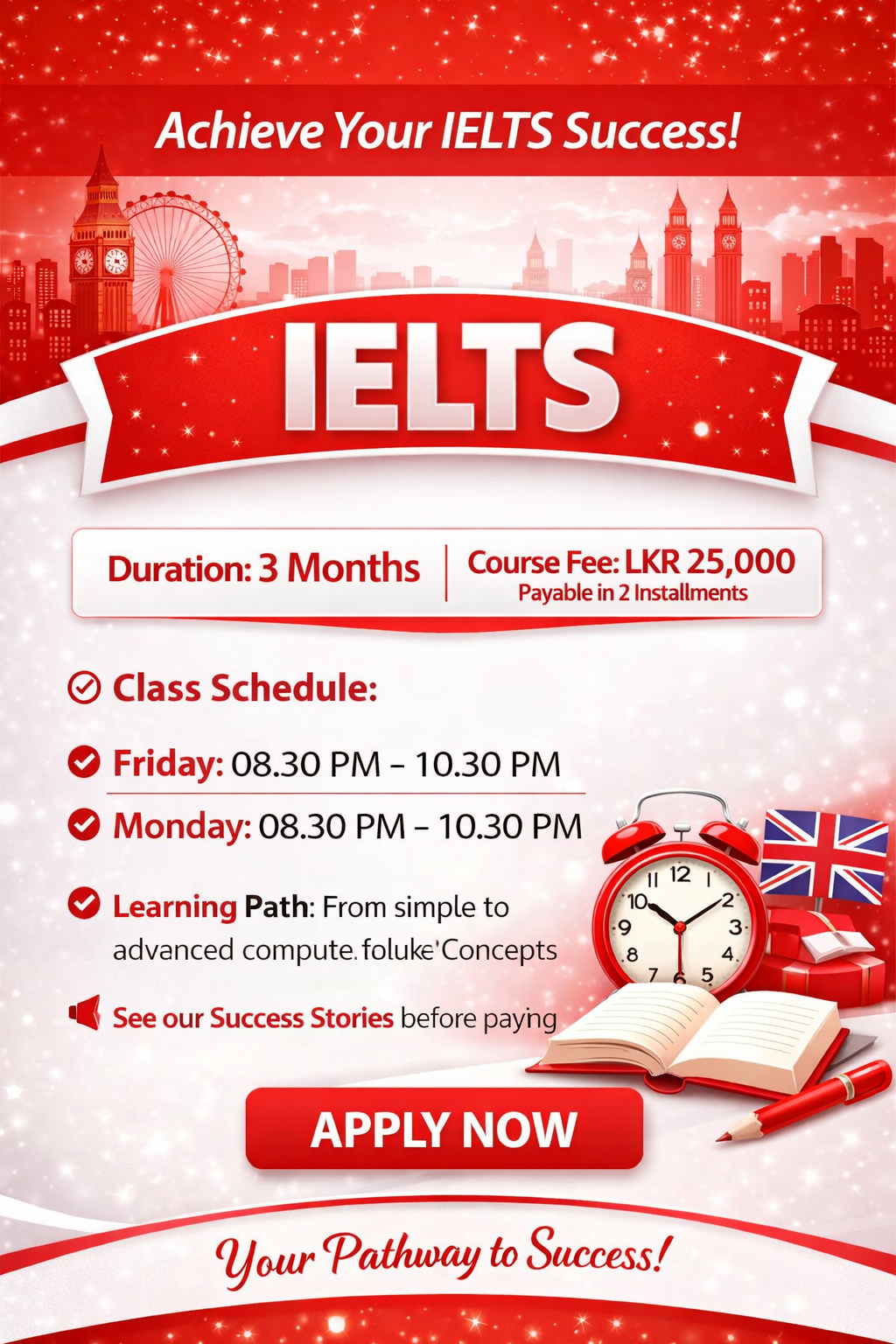 IELTS Course poster